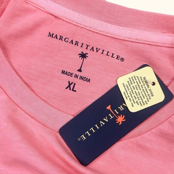 Margaritaville Vacay Vibes Crew Neck Tee - Burnt Coral - Size XL - Picture 5 of 5